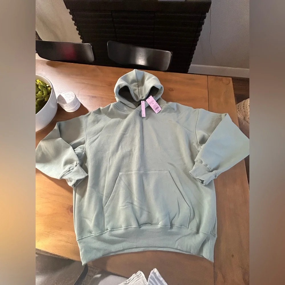 NWT Wild Fable “Snow Bunny” Light Sage Hoodie - Picture 5 of 8